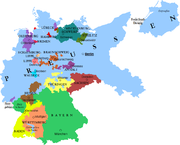 Map of Germany in 1933