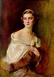 Portrait de Marina de Grèce, duchesse de Kent en 1934.