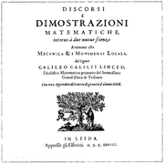Galileo Galilei, Discorsi e Dimostrazioni Matematiche Intorno a Due Nuove Scienze, 1638 (1400x1400).png