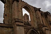 Les ruines de l'abbaye de Glastonbury
