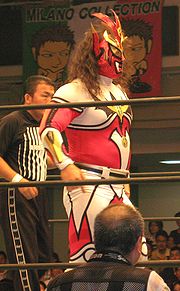 Jushin Liger sur le ring en 2007.