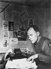 Klaus Mann, staff sergeant à la 5e armée américaine, en Italie en 1944