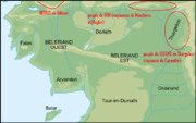  Répartition des tribus d'Orientaux au Premier Age en Beleriand