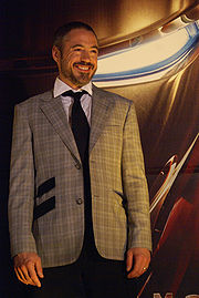 Downey Jr. à la tournée de promotion du film Iron Man à Mexico en avril 2008