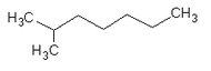 Représentations du 2-méthylheptane