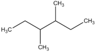 Représentations du 3,4-diméthylhexane