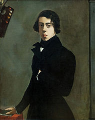 Autoportrait intitulé Portrait de l'artiste en redingote, 1835, musée du Louvre