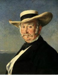 John Sutter, portrait par Franck Buchser, 1866