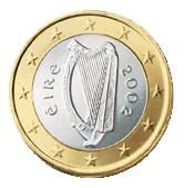 Pièce d'un euro irlandaise