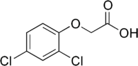 Structure 2D de l'acide 2,4-dichlorophénoxyacétique
