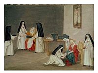 Abbey of Port-Royal, Caring for the Sick by Magdeleine Hortemels c. 1710.jpg