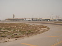 Abu Dhabi International Airport from the runway.jpg