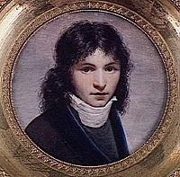 Portrait présumé d'Aimé du Boisguy, peinture de Jean-Baptiste Isabey, 1800.