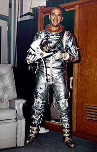 Alan Shepard en tenue, le 9 septembre 1963.