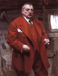 Auto Portrait en rouge (1915).