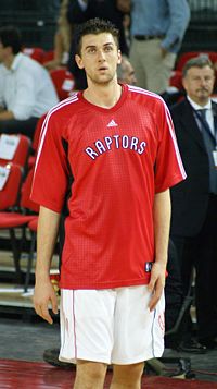 Andrea Bargnani, 1e choix de la draft NBA 2006.