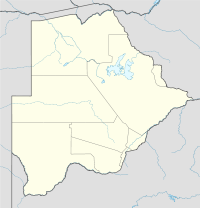 Localisation de Bokspits au Botswana
