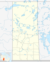 Localisation sur la carte de Saskatchewan