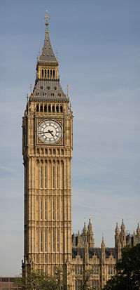 Tour de l'horloge du palais de Westminster, couramment nommée « Big Ben »