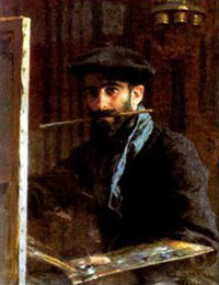 Autoportrait de l'artiste réalisé en 1891, musée Nasreddine-Dinet, Bou-Saâda.