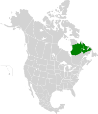 Eastern Canadian Shield taiga map.svg