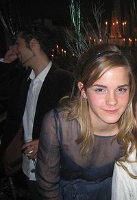 Emma Watson à la première de Harry Potter et la Coupe de feu en 2005