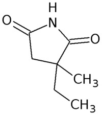 Structure de l'éthosuximide, une lactame.