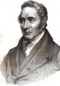 Portrait de George Stephenson.
