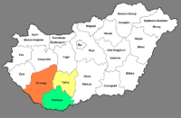 Transdanubie méridionale et ses trois départements