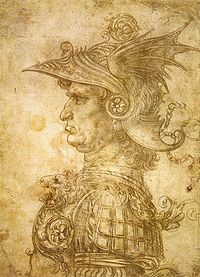 Leonardo da Vinci Il Condottiero, 1480 (image d'illustration)