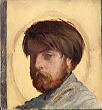Portrait du peintre Auguste Toulmouchepar Jean-Louis Hamon