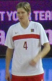Jana Veselá, avec la sélection de République tchèque, en 2010