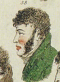 Portrait d'après signalements réalisé par la police de Paris, vers 1800-1804.