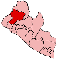 Location of Gbarpolu County in Liberia