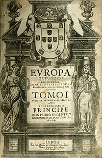 Frontispice de Europa Portuguesa, 1678