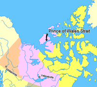 Carte du détroit du Prince-de-Galles