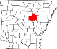 Localisation du comté de White (en rouge) dans l'Arkansas