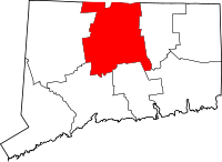 Map of Connecticut highlighting Hartford County.svg