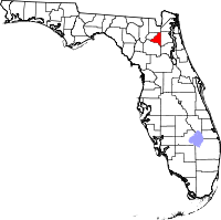 Le comté de Saint Lucie dans l'État de Floride
