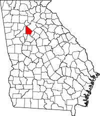 Map of Georgia highlighting DeKalb County.svg