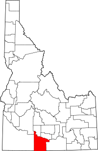 Map of Idaho highlighting Twin Falls County.svg