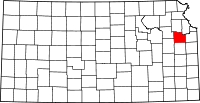 Map of Kansas highlighting Douglas County.svg