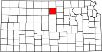 Map of Kansas highlighting Mitchell County.svg