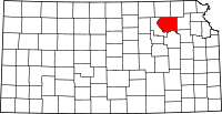 Map of Kansas highlighting Pottawatomie County.svg
