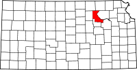 Map of Kansas highlighting Riley County.svg