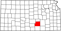 Map of Kansas highlighting Sedgwick County.svg