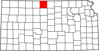 Map of Kansas highlighting Smith County.svg