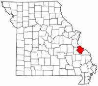 Map of Missouri highlighting Ste. Genevieve County.png
