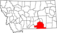 Map of Montana highlighting Big Horn County.svg