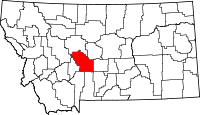 Map of Montana highlighting Meagher County.svg